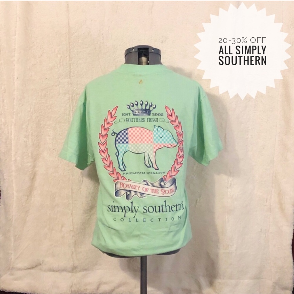 Simply Southern Mint Green Short Sleeve Tee